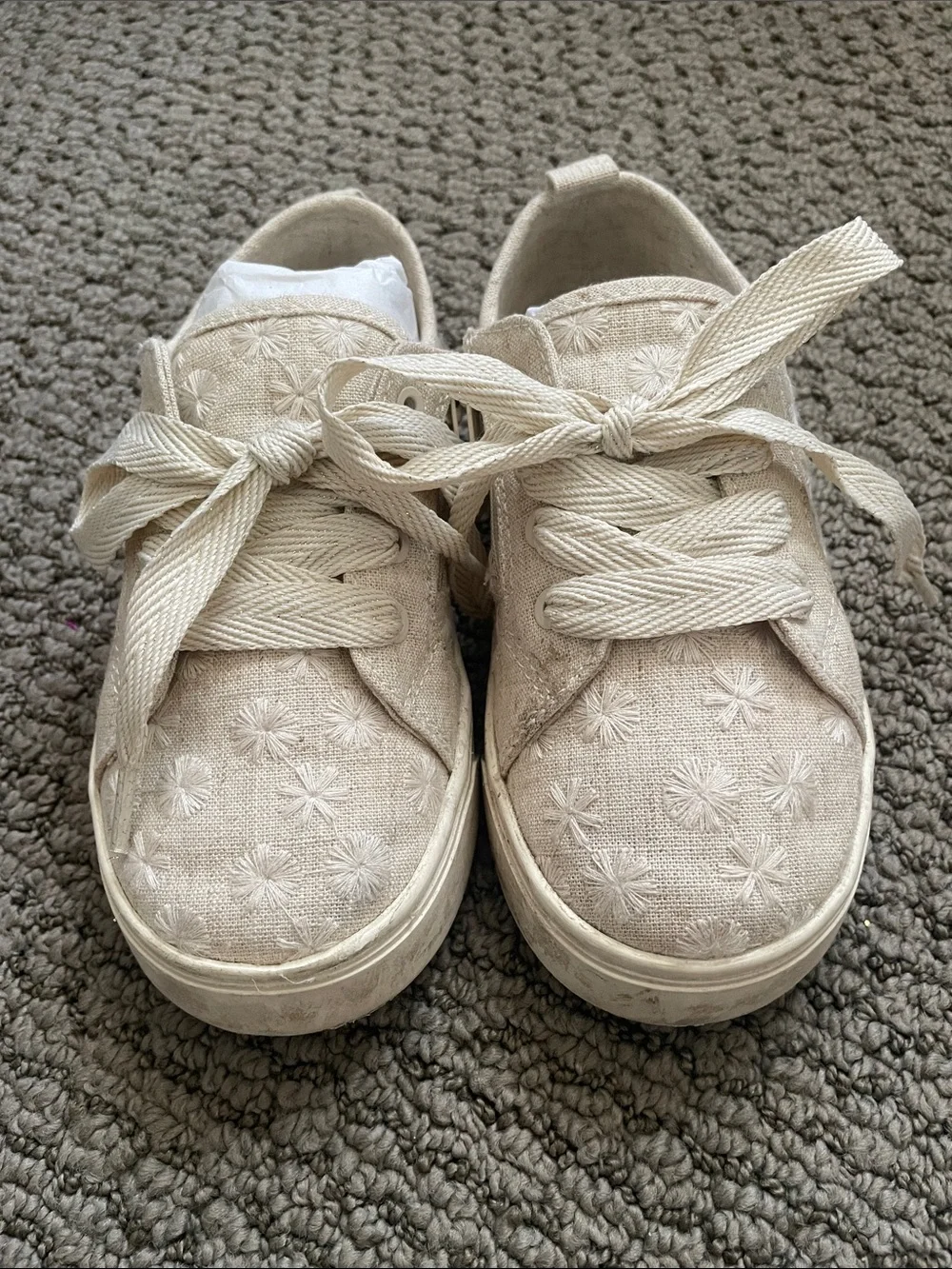 Zara Floral Cotton Sneakers